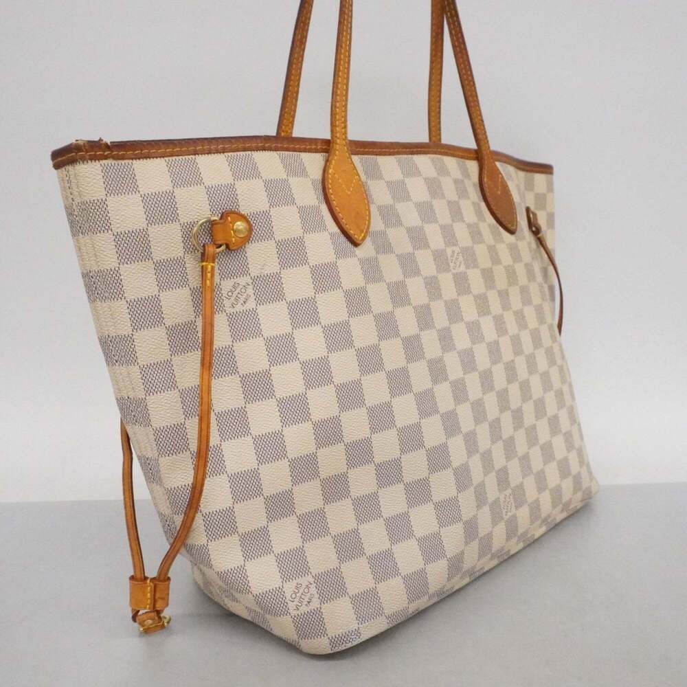 Louis Vuitton Damier Azur Neverfull MM Tote Bag N51107 White Women's - Picture 2 of 16